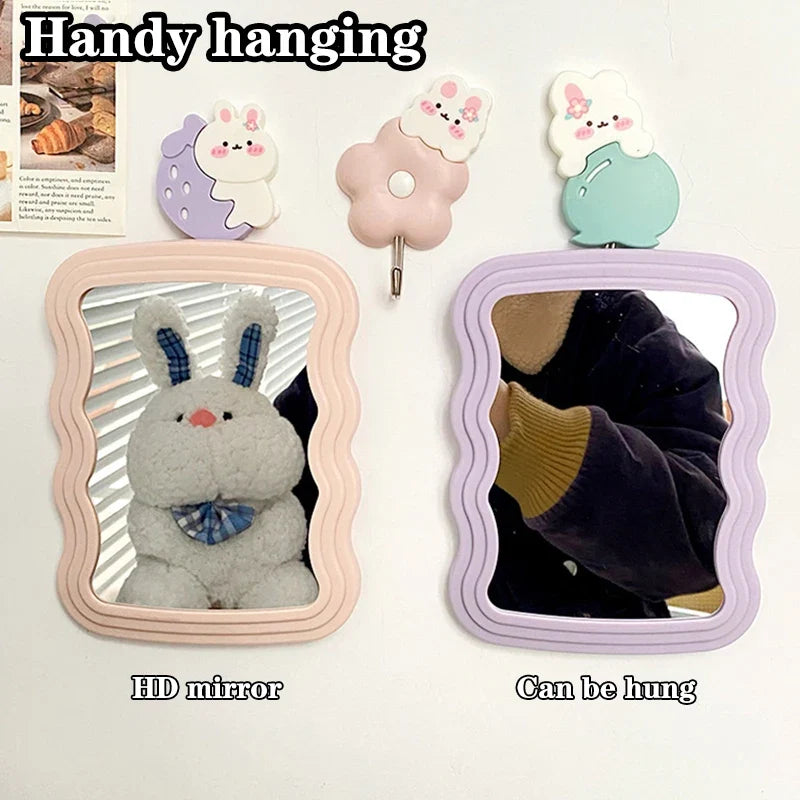 Foldable Portable Makeup Mirror – Compact Desktop Handheld Foldable Makeup Mirror Qme