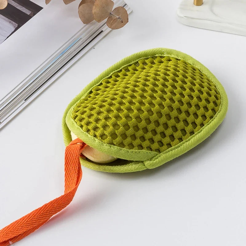 2-in-1 Bath Loofah Glove | Double-Sided Exfoliating Scrub Mitt Bath Exfoliating Glove Qme
