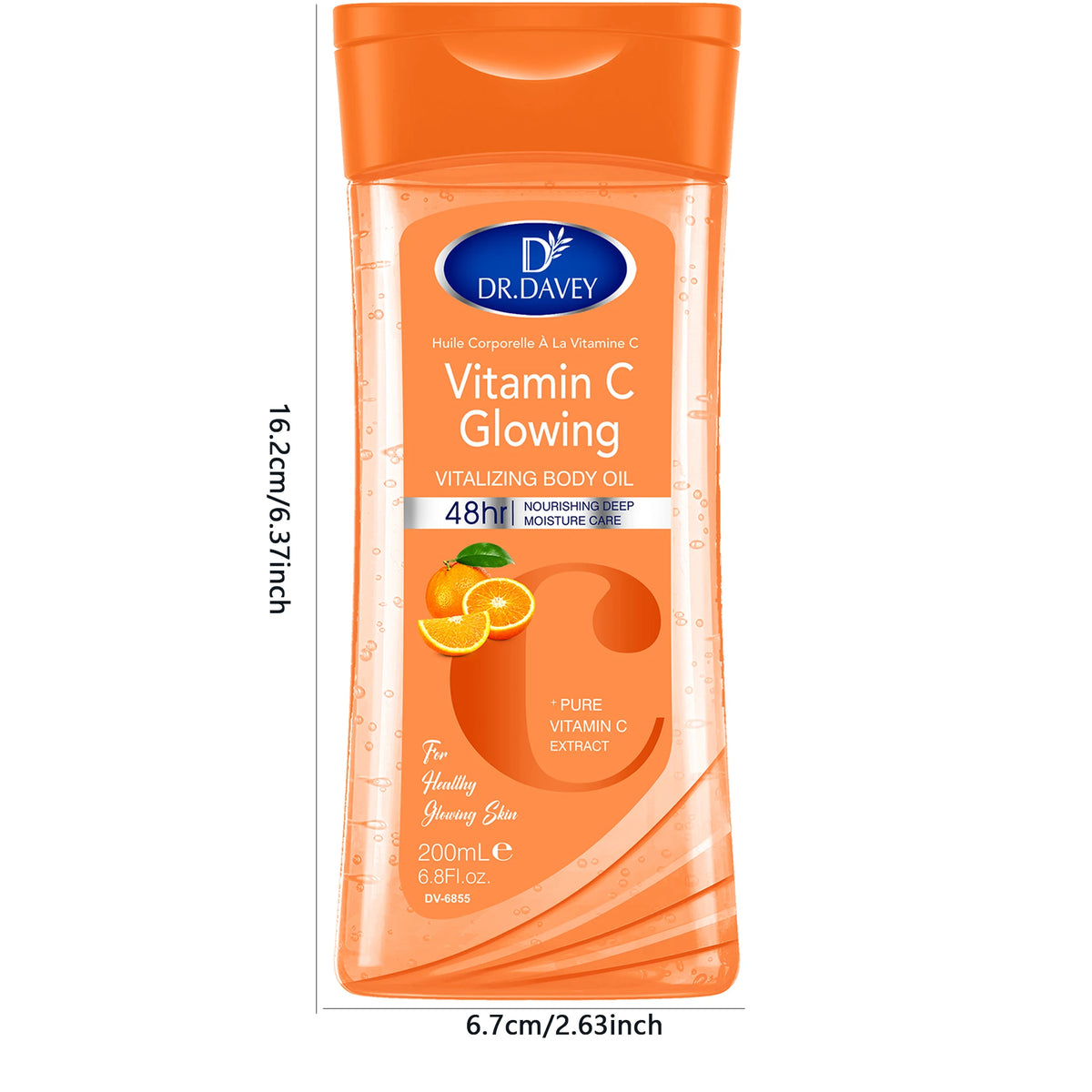 DR.DAVEY Vitamin C Body Treatment & Massage Oil 200ml Body Treatment Oil Qst