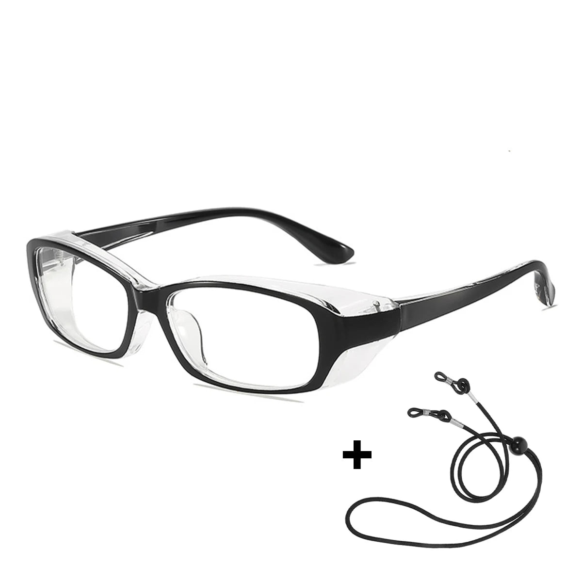 VOPHA Anti-Fog Safety Glasses with Side Shield | HM8 Safety Glasses Qst Black