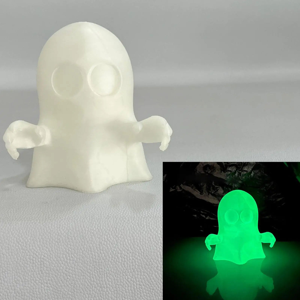 Glow in the Dark Ghost Trailer Hitch Cover | 3D Printed Plug Trailer Hitch Cover Qme