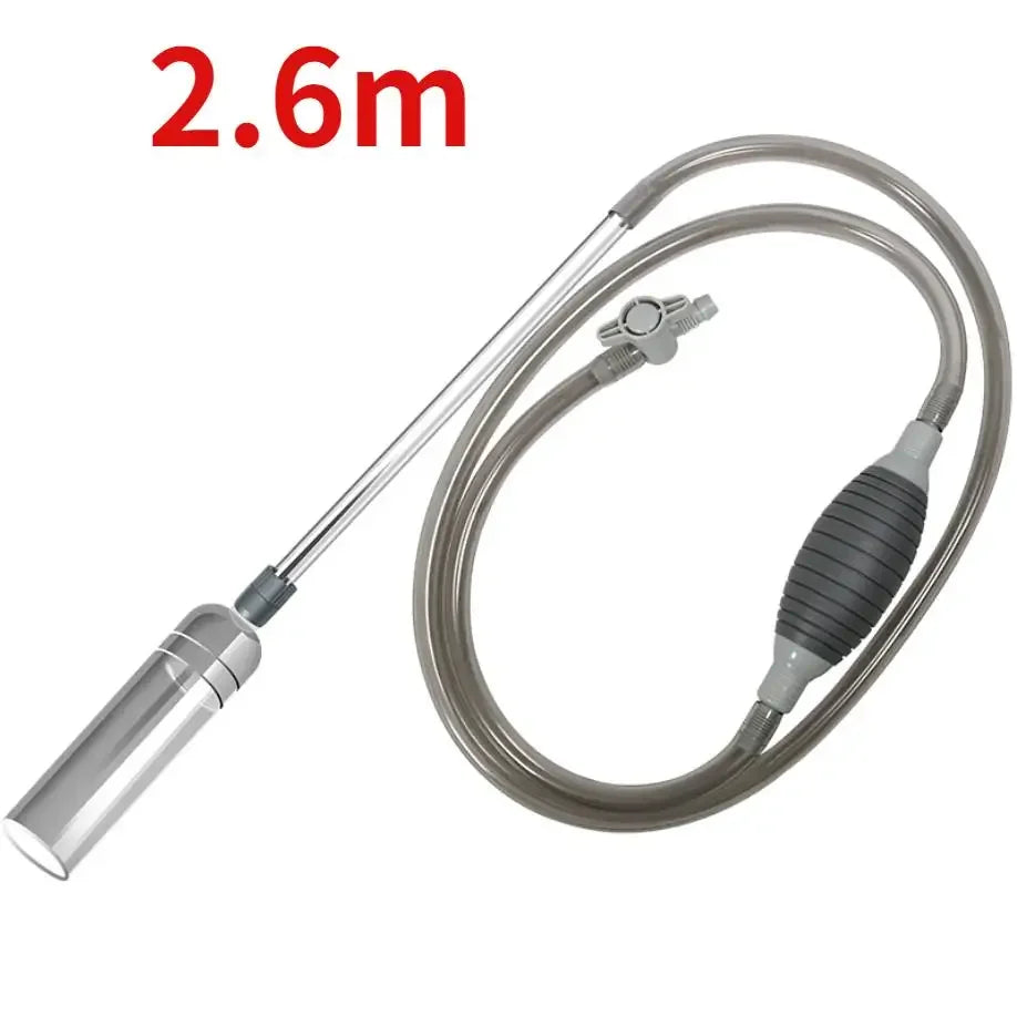 1.5M Aquarium Manual Siphon Pump & Gravel Cleaner Aquarium Gravel Cleaner Qme 2.6m
