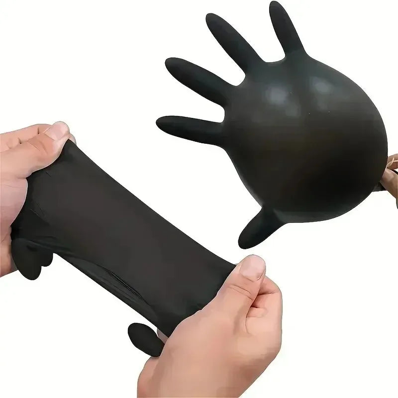 Disposable Nitrile Waterproof Kitchen Gloves – 100pcs, 5 Colors Disposable Protective Gloves Qme