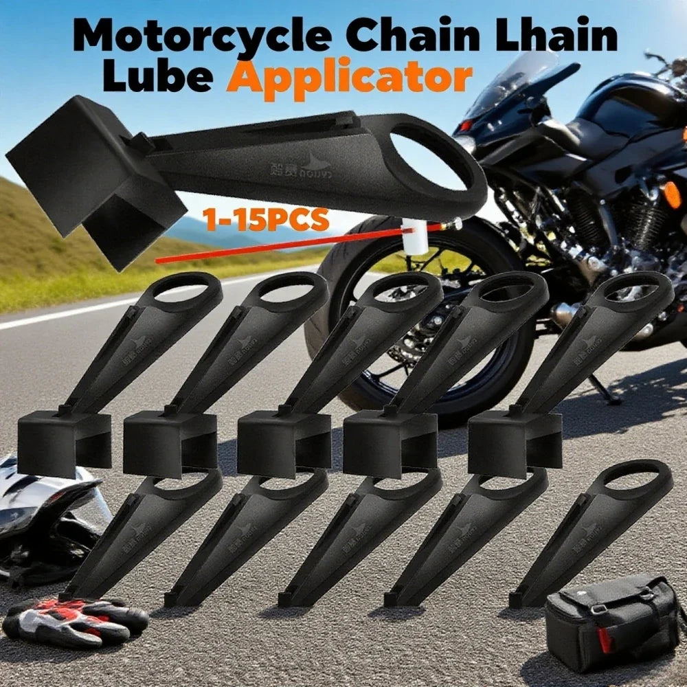 Motorcycle Chain Oiler Spray Attachment – Mess-Free Lube Tool Chain Lube Applicator Qme