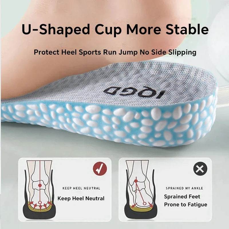 EVA Height Increase Insoles – Breathable, Invisible Lift Height Increase Insoles Qme