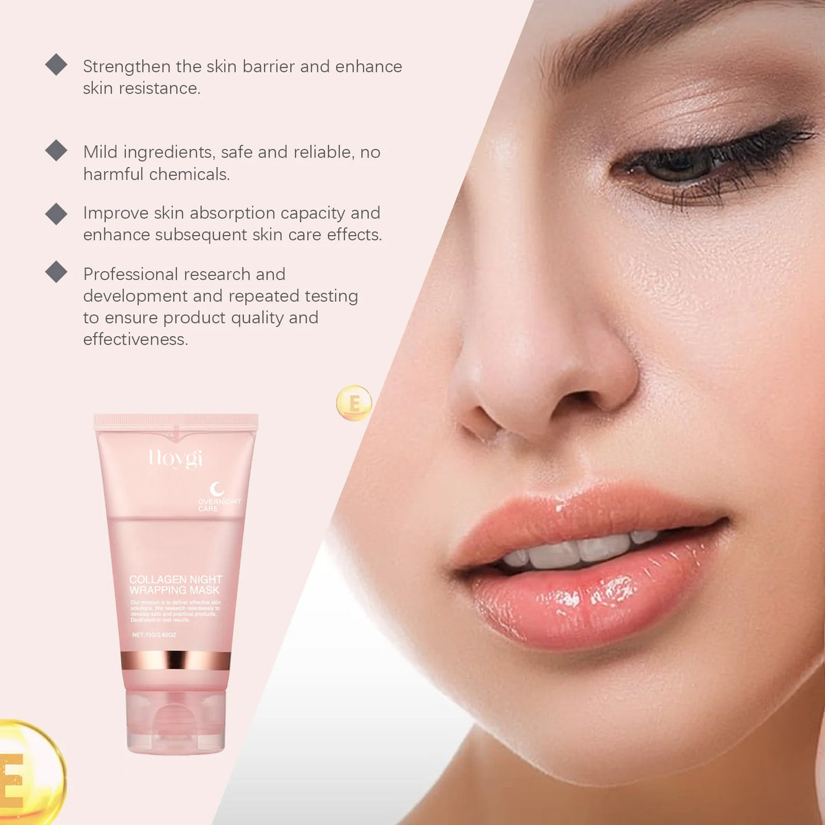 Hoygi Collagen Overnight Peel Off Face Mask 75g Overnight Peel Off Mask Qst