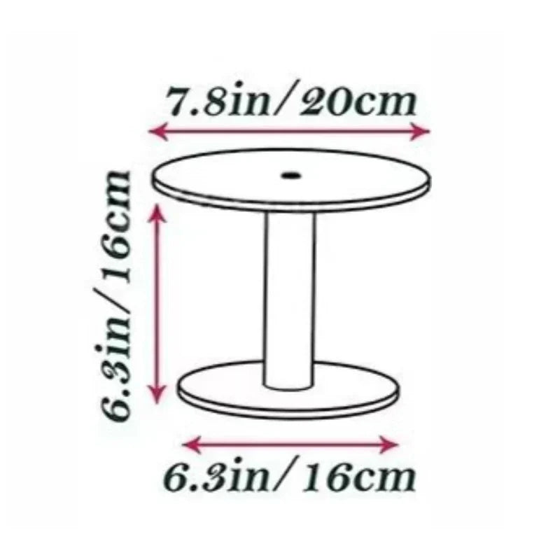 Transparent Acrylic Round Cake Stand – Cupcake Dessert Display Acrylic Cake Stand Qme S