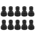 G3/4 Male Thread Hose Nipple Quick Coupler Tap Adapter 10-Pack Hose Quick Coupler Qme black
