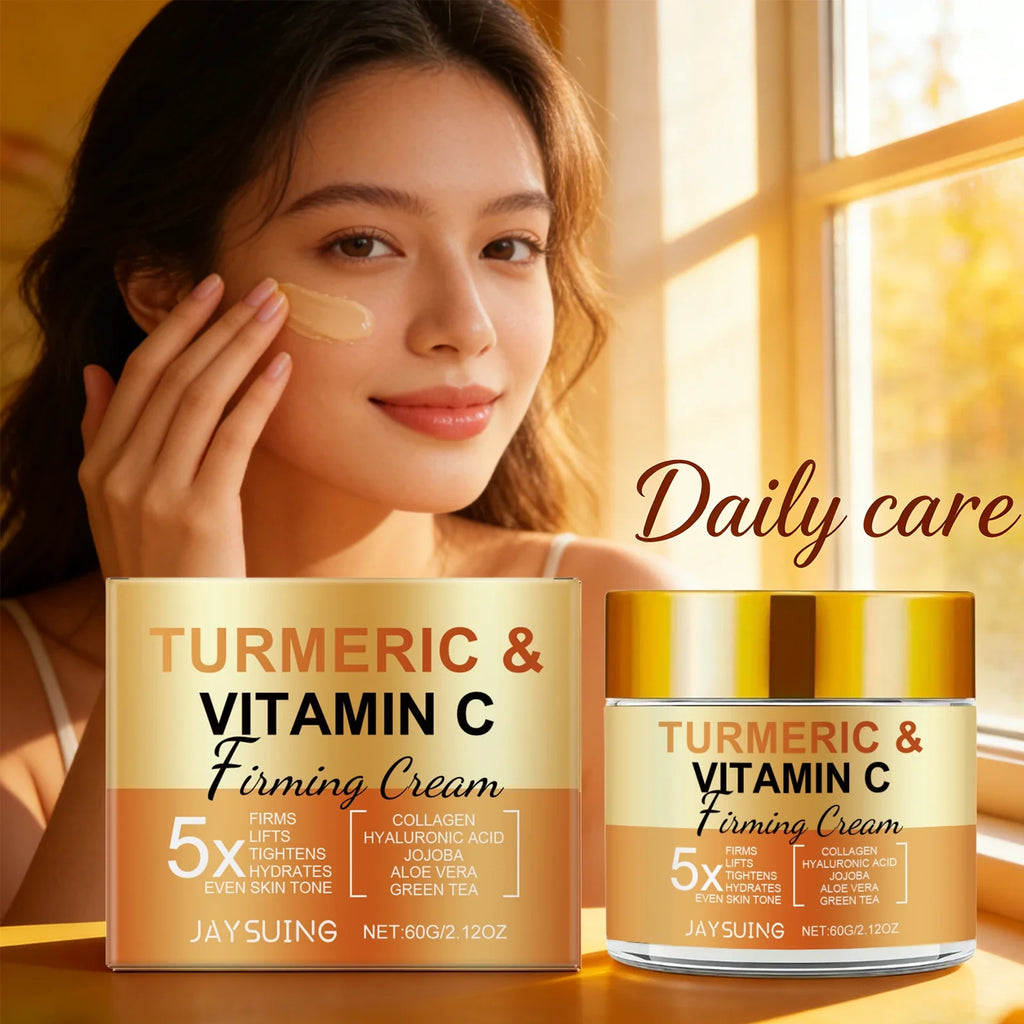 Jaysuing Turmeric Firming Face Cream – Brighten & Smooth Firming Face Cream Qme
