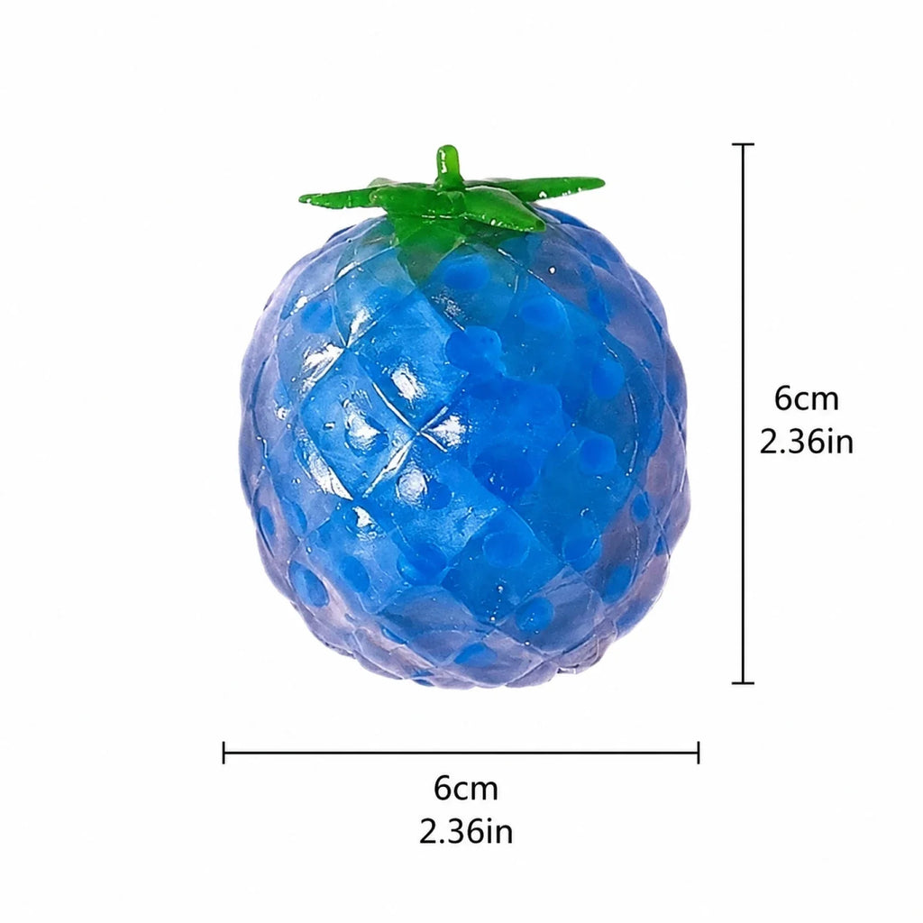 Blue Pineapple Fidget Toy – Fun Novelty Squeeze Toy by Qme Novelty Fidget Toy Qme