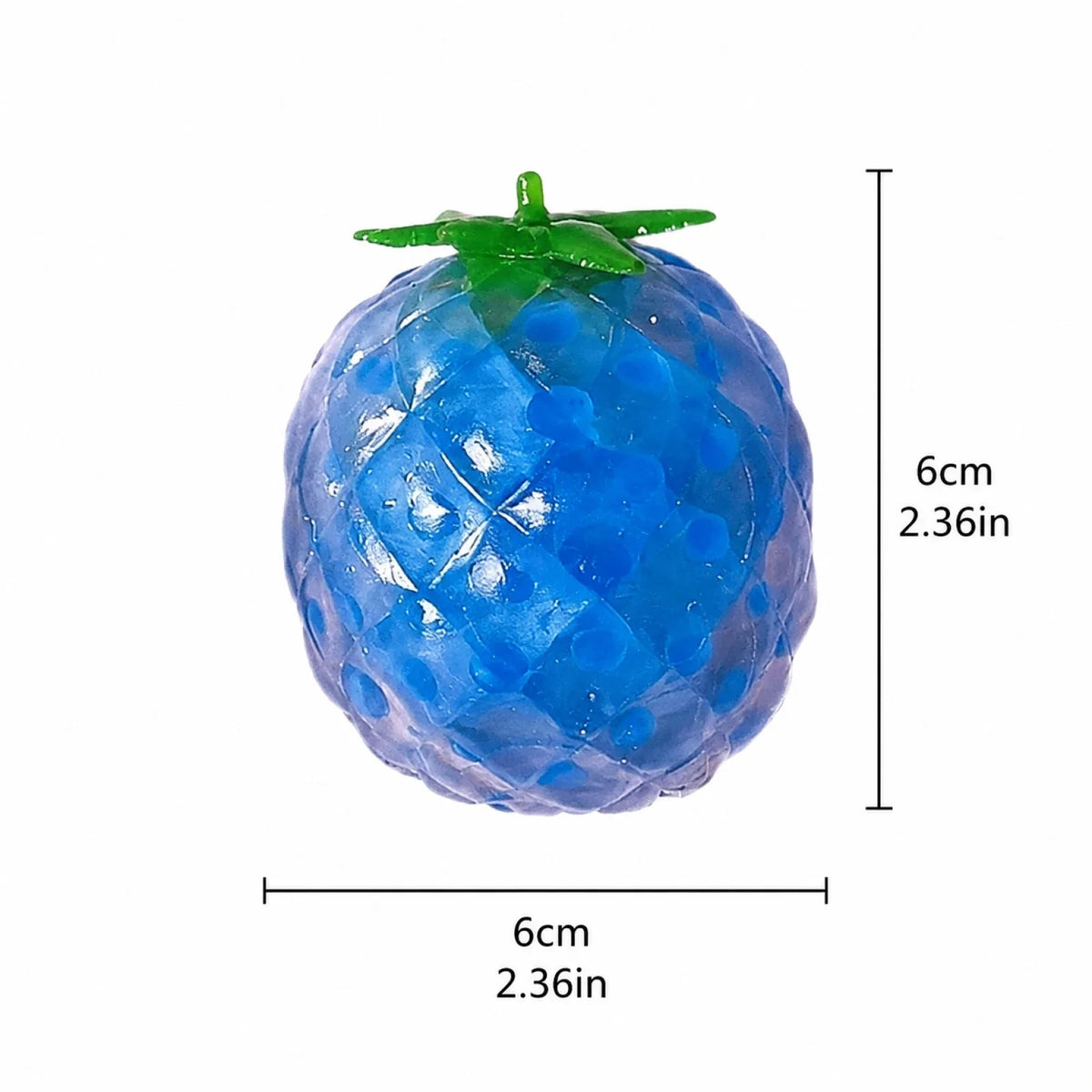 Blue Pineapple Fidget Toy – Fun Novelty Squeeze Toy by Qme Novelty Fidget Toy Qme
