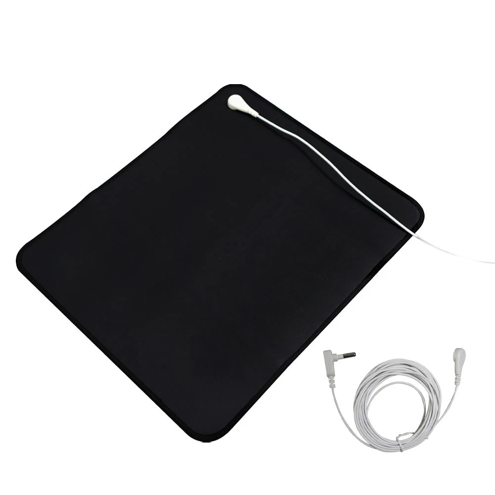 Grounding Mouse Pad Mat – Conductive Vegan Leather & 15ft Cord Earthing Grounding Mat Qst out of stock