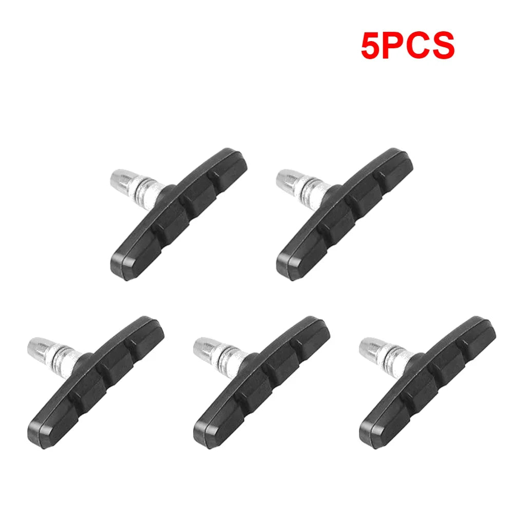 Bicycle Silent V-Brake Rubber Brake Pads – Durable Blocks Bicycle Brake Pads Qme 5 PCS