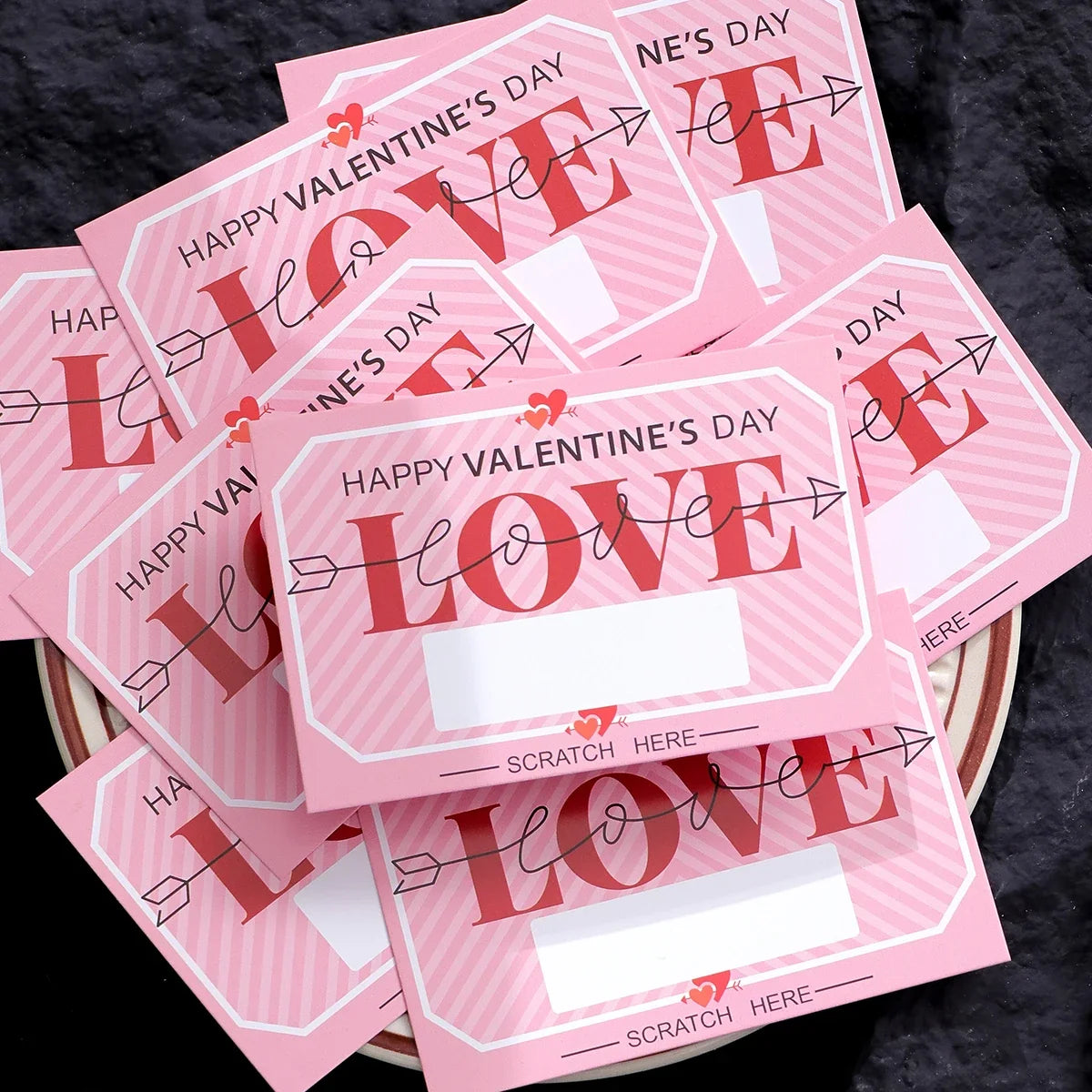 Scratch-Off Love Coupons Cards for Couples – Valentine's Day Couple Scratch-Off Cards Qme