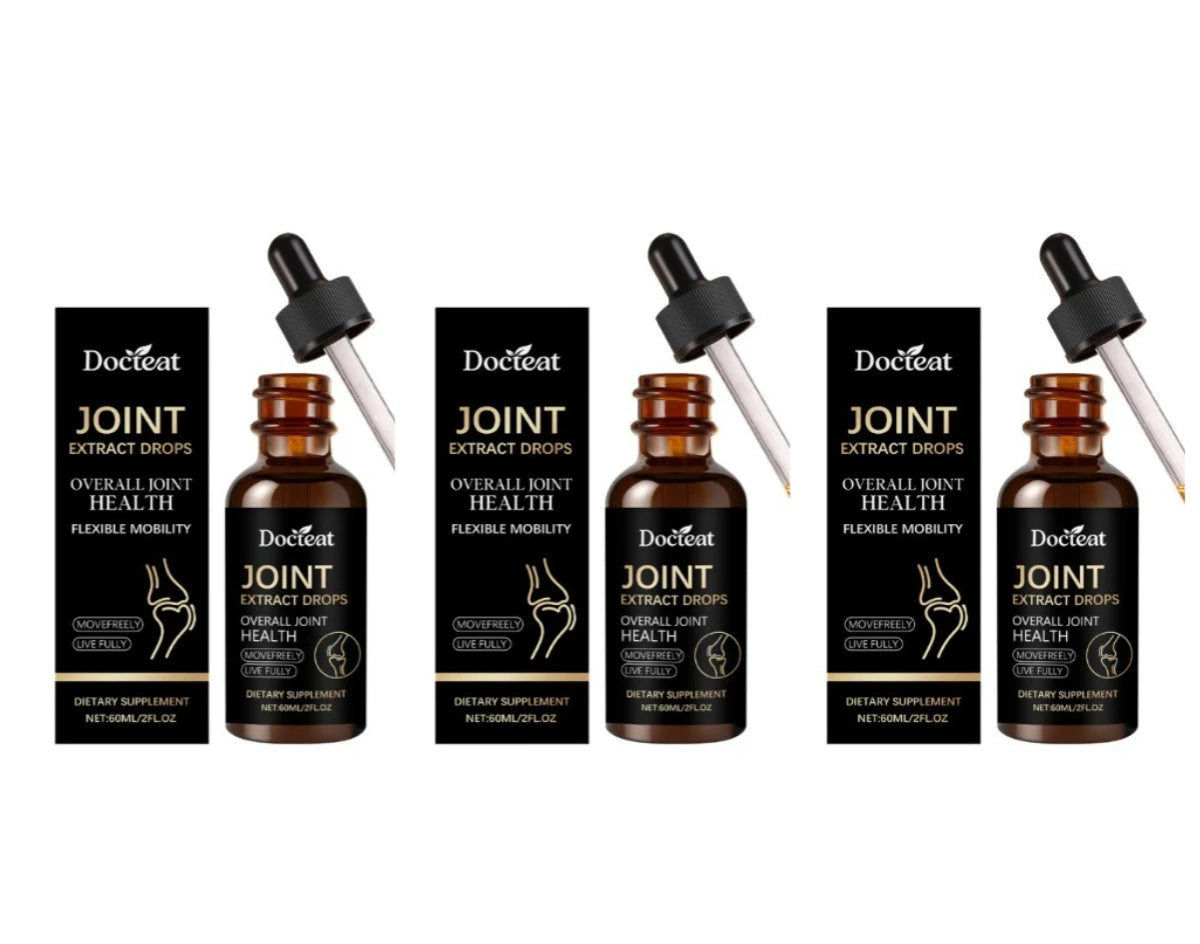Docteat Joint Care Drops – Glucosamine, Chondroitin, MSM 60ml Joint Health Supplement Qst 180 ml(Pack of 3)
