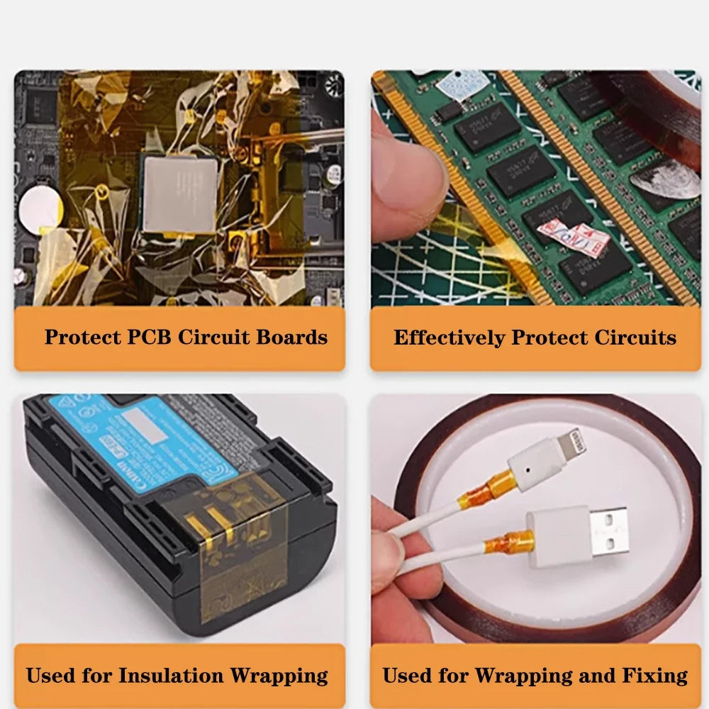 Polyimide Thermal Insulation Tape | BGA Heat-Resistant Adhesive Polyimide Adhesive Tape Qme