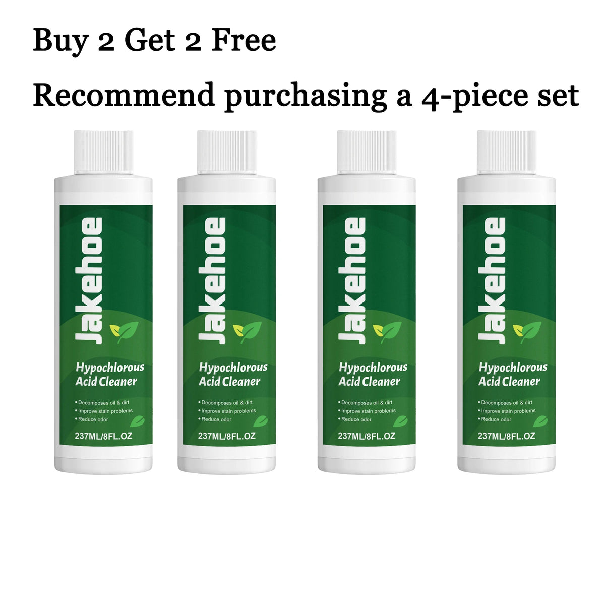 JAKEHOE 237ml Multipurpose No-Rinse Gel Cleaner – Restores Gloss Multipurpose Cleaner Qst 4 pcs
