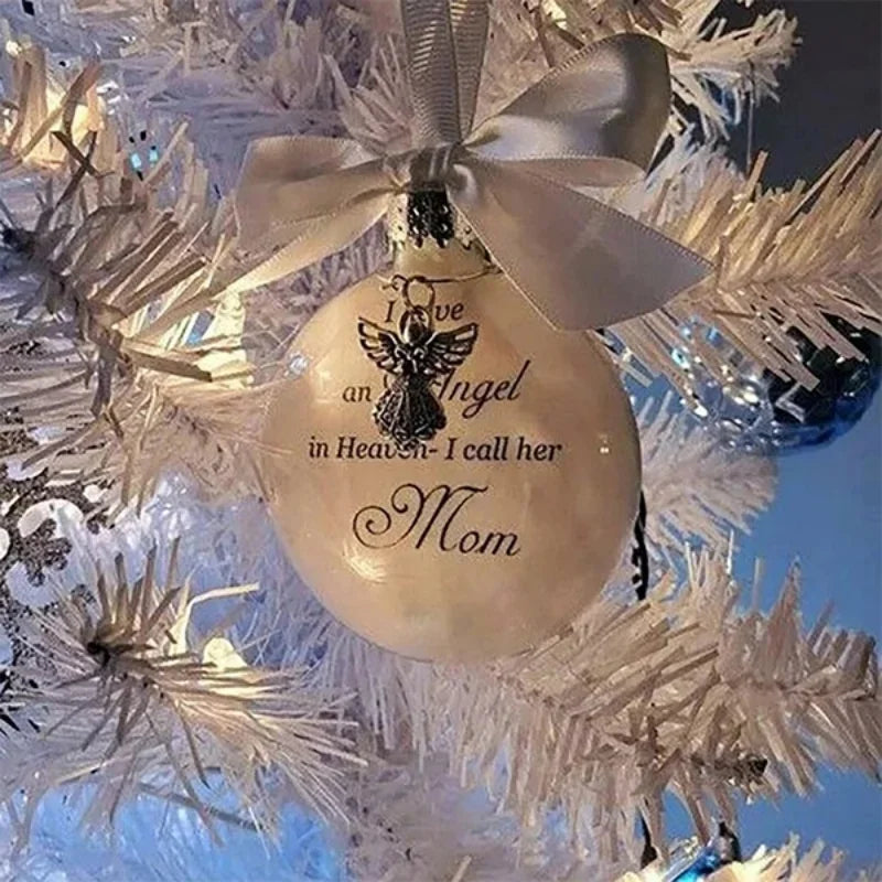 Christmas Tree Feather Ball Ornament – Angel Keepsake | 10 Colors Christmas Ornament Qme