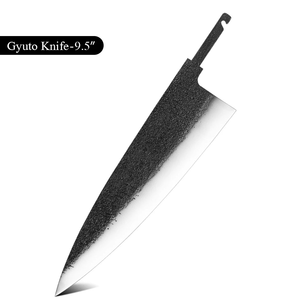 F.YOUNG Japanese Chef Knife Blank Blade VG10 DIY Full Tang Knife Blank Blade Qst 9.5 inch Gyuto