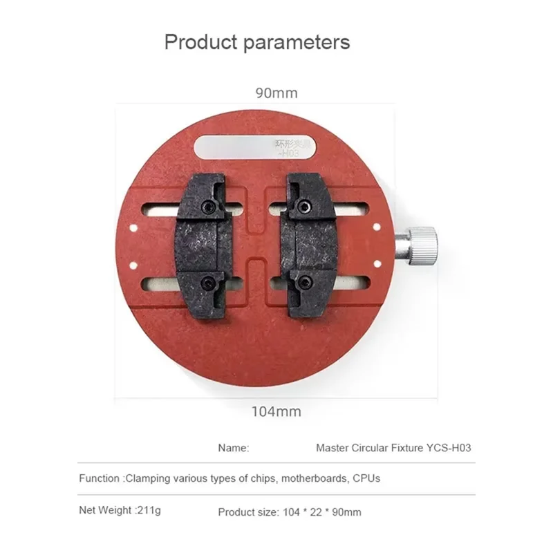 Universal PCB BGA Circular Fixture | Phone Board Holder A02F PCB Board Fixture Qme