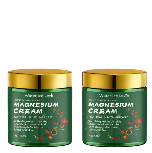 Magnesium Cream with Chamomile & Lavender – Non-Greasy Moisturizer Body Moisturizer Cream Qme green 100g