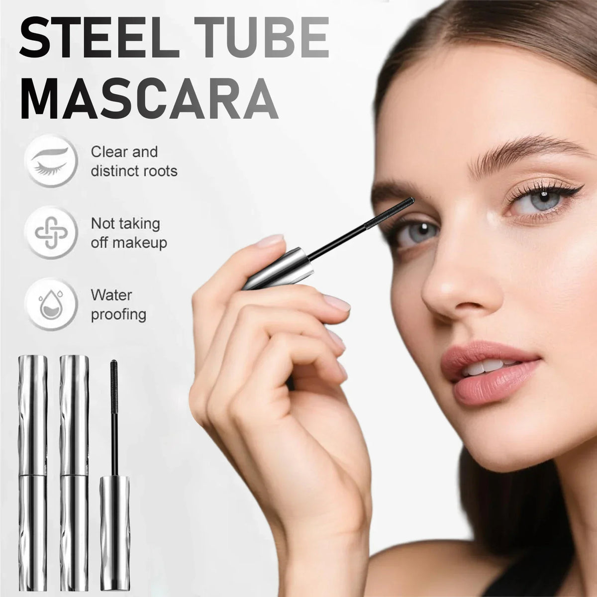 Qme Waterproof Silk Fiber Tube Mascara – Curling & Lengthening Tube Mascara Qme
