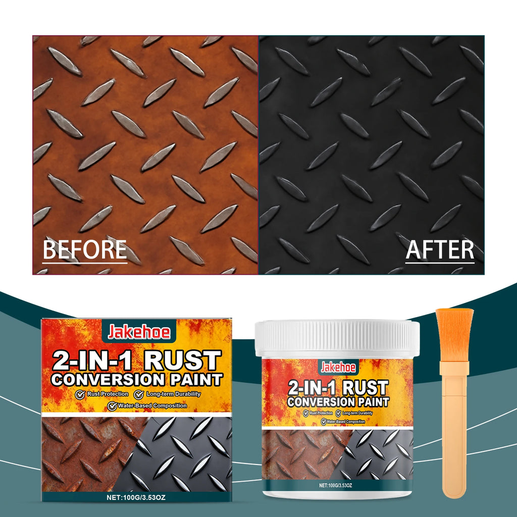 2-in-1 Rust Converter & Metal Primer – Car, Marine & DIY Metal Rust Converter Primer Qst 1PCS