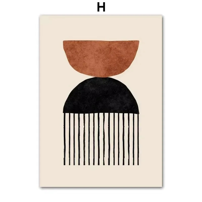 Peeping Black Cat Canvas Wall Art – Funny Minimalist Poster Canvas Wall Art Qst