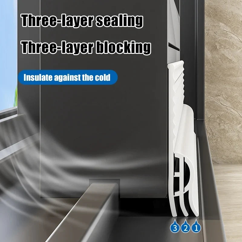 TPE Triple Window Door Seal Strip – Windproof & Dustproof 2M/4M Window Door Weatherstrip Qme