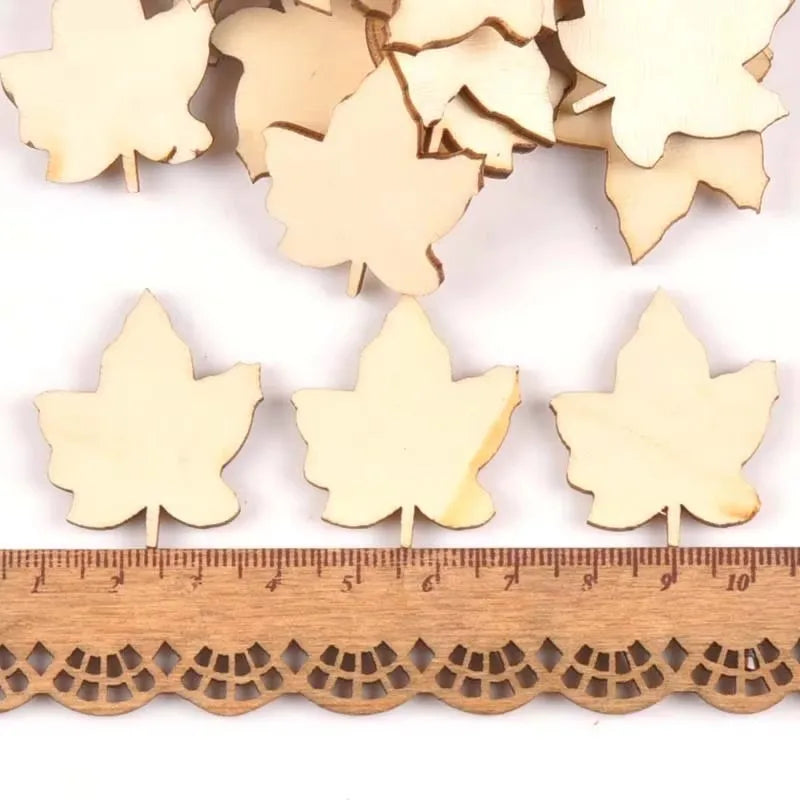 Maple Leaf Unfinished Wood Cutouts – DIY Craft & Scrapbook Pieces Wood Craft Cutouts Qme