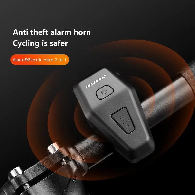 Electric Bike Bell Anti-Theft Alarm & Motorcycle Horn Bike Alarm Horn Qme