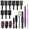 Cat Eye Nail Magnet Set – Nail Art Tool & Supplies | Qme Nail Art Magnet Tool Qme 15pcs
