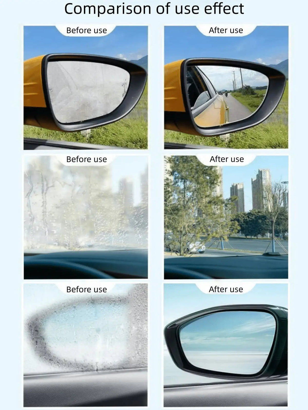 Anti-Fog Coating Agent – Windshield, Mirror & Helmet Lens Anti-Fog Car Coating Qme
