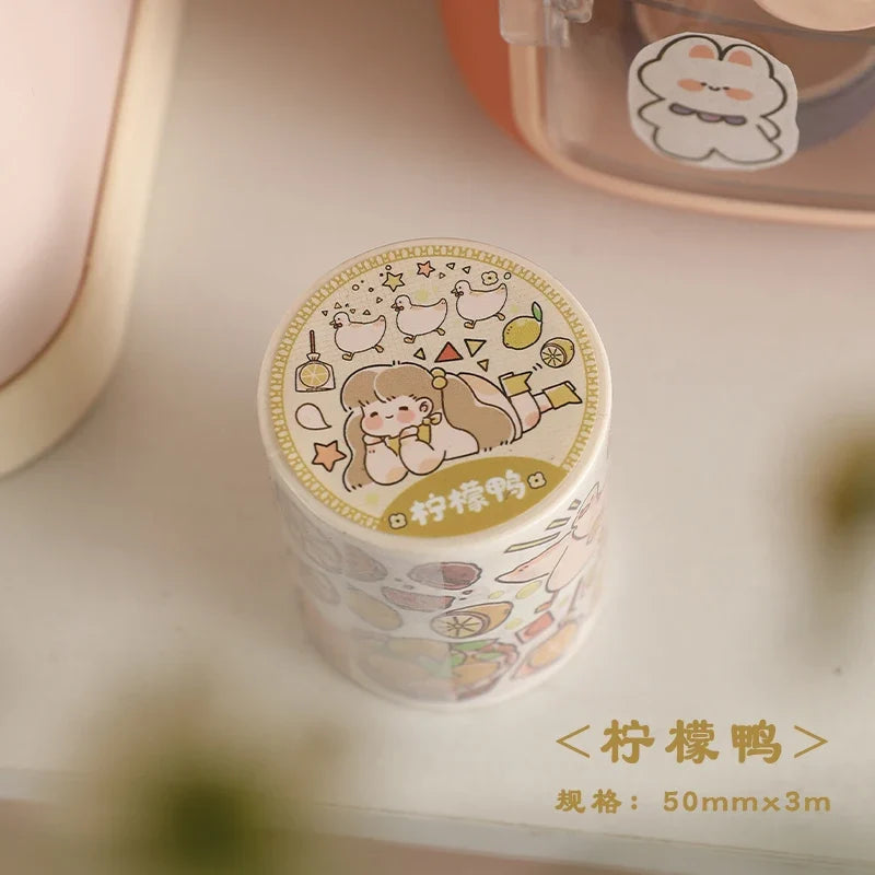 Cartoon Graffiti Washi Tape 50mm x 3m – Scrapbooking & DIY Decorative Craft Tape Qme H 50mmx3m