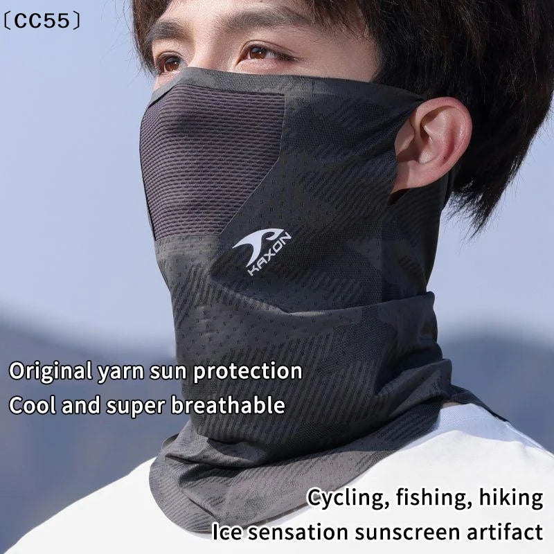 Ice Silk UV Face & Neck Mask – Cooling Outdoor Sun Cover Sun Protection Mask Qst
