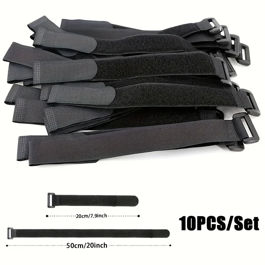 Reusable Nylon Cable Ties – Durable Fastening Straps 10 Pack Reusable Cable Ties Qme