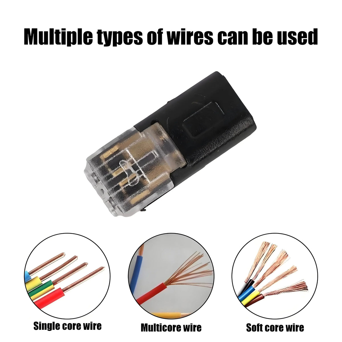Quick Wire Connector Self-Stripping Plug – Dual Line Cable Wire Connector Qme