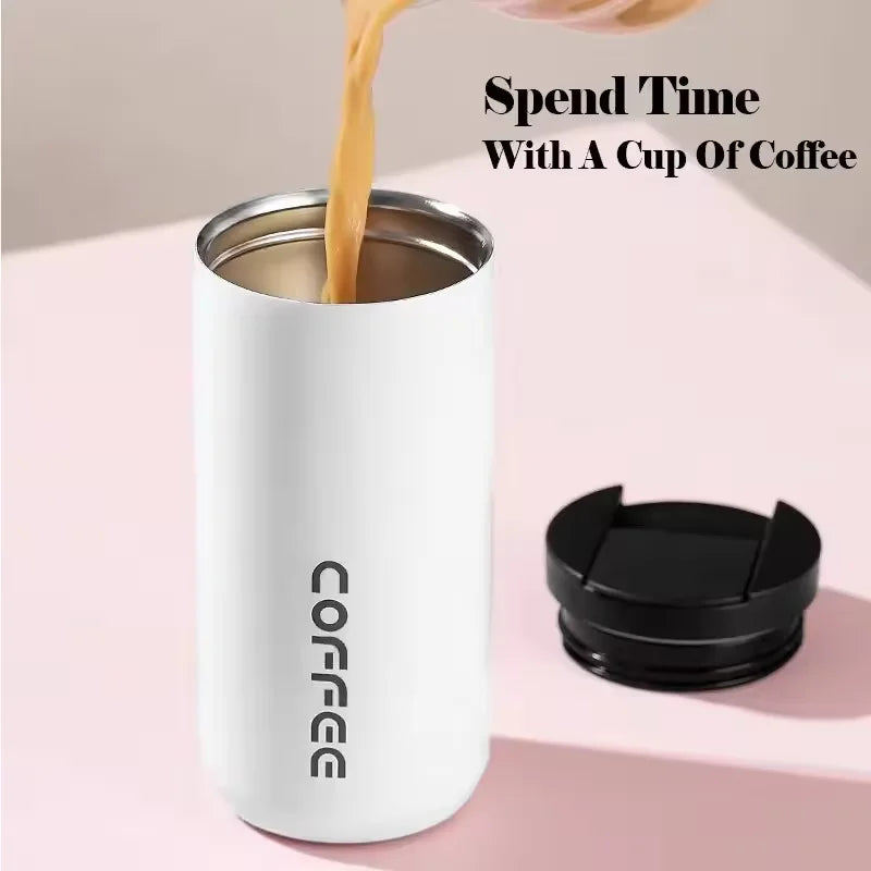 400ml Vacuum Insulated Travel Coffee Mug | Leakproof Thermos Insulated Travel Mug Qst