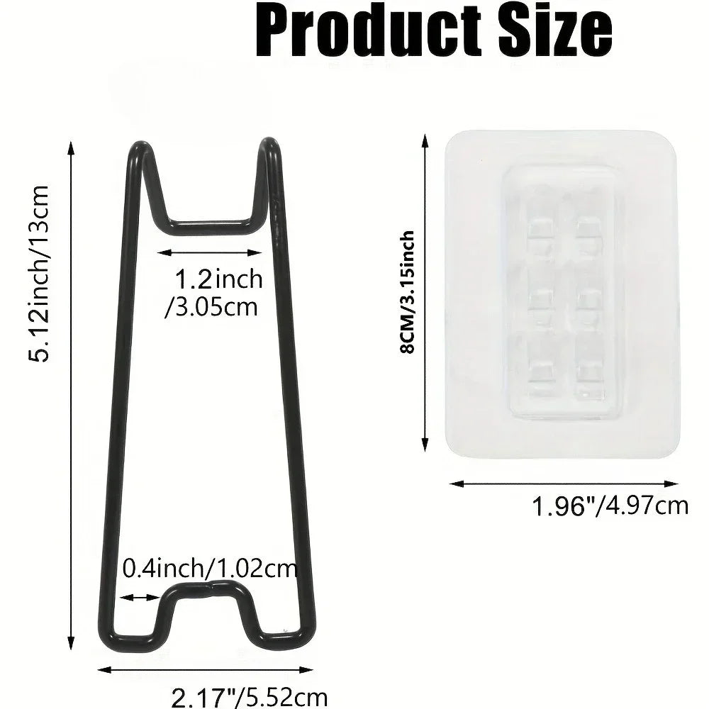 Stainless Steel Self-Adhesive Desktop Frame Bracket Art Stand Desktop Frame Stand Qme