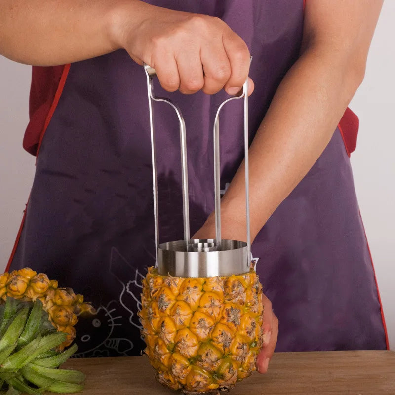 Stainless Steel Pineapple Corer, Peeler & Slicer Tool Pineapple Corer Tool Qme