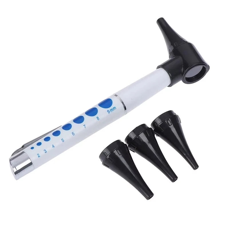 2-in-1 Otoscope & Eye Diagnostic Kit – LED Pen Light Set Otoscope Diagnostic Kit Qst