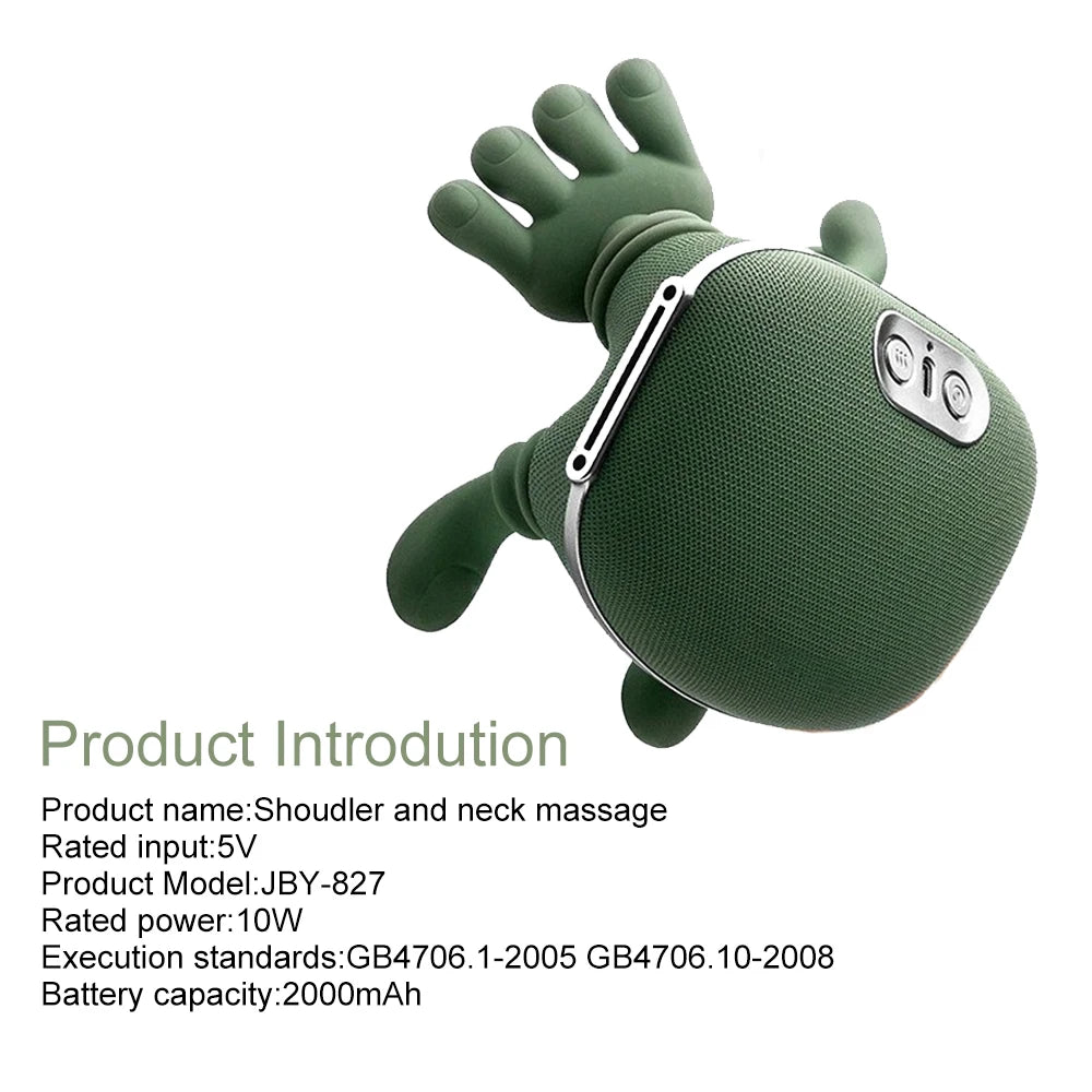 Wireless 4D Neck & Shoulder Kneading Massager Shawl | Raiuleko Neck Shoulder Massager Qst