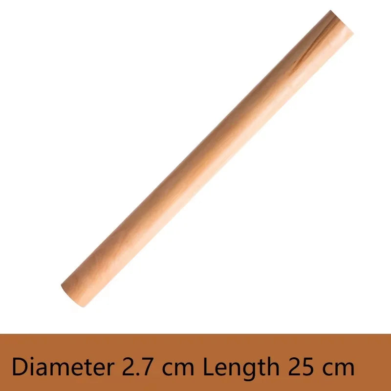 Solid Wood Rolling Pin – Food Grade Non-Stick Dough Tool Wooden Rolling Pin Qst Length 25cm