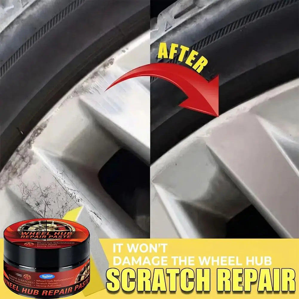 Wheel Hub Scratch Repair Polish Paste | Tire Rim Restorer Wheel Repair Paste Qme