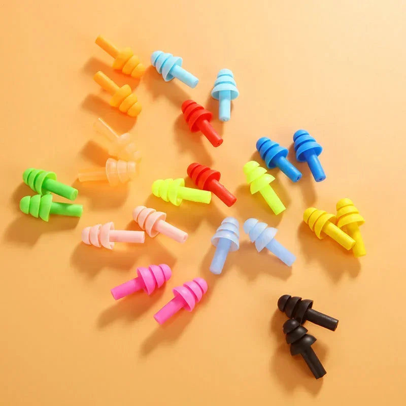 100 Pairs Reusable Silicone Earplugs – 32dB Noise Reduction Silicone Earplugs Qme