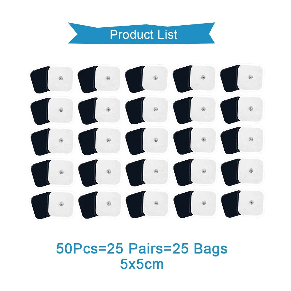 TENS Electrode Pads Self-Adhesive Gel Replacement – 10 to 100 Pcs Electrode Pads Qst 50Pcs