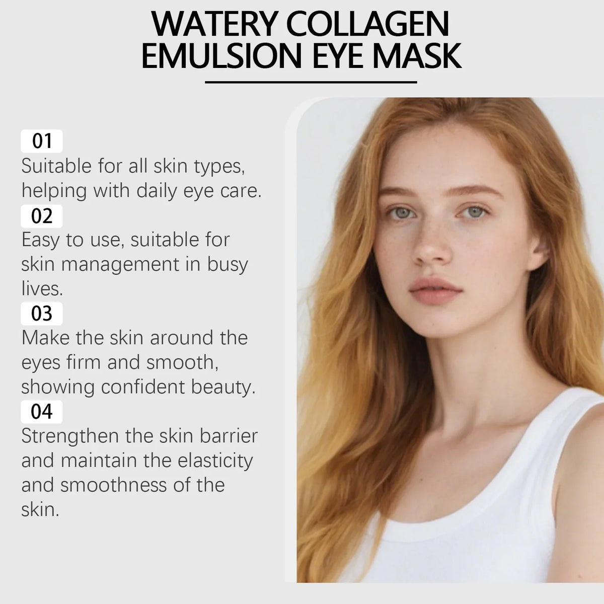Hydrolyzed Collagen Under-Eye Patches – Hydrating & Firming Under-Eye Gel Patches Qme