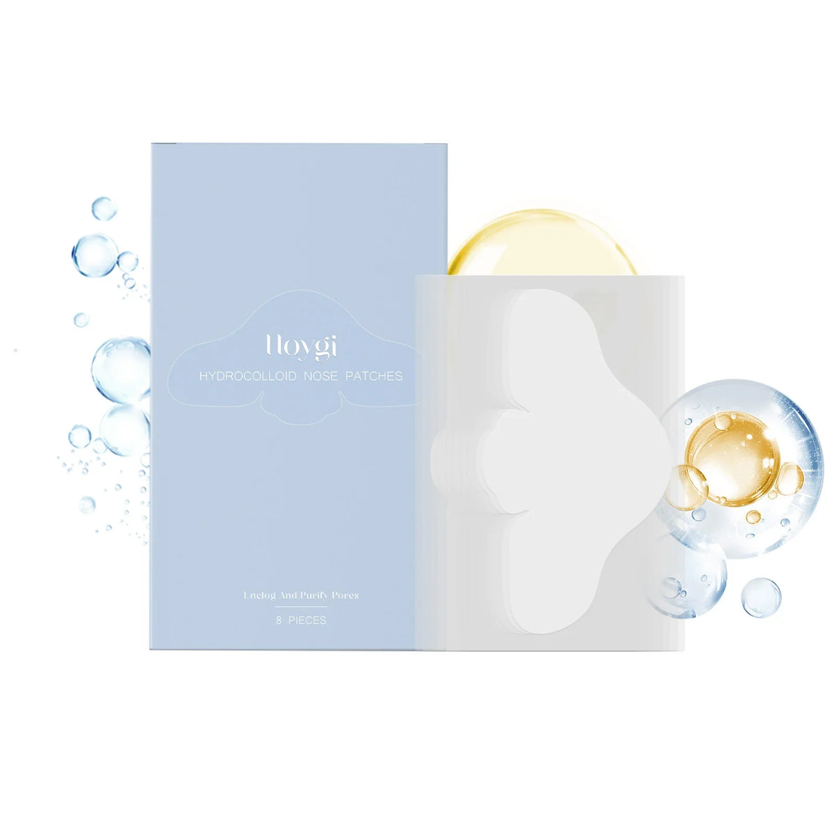Salicylic Acid Nose Pore Strips & Hydrocolloid Patches | Qme Nose Pore Strips Qme 8pcs Boxed
