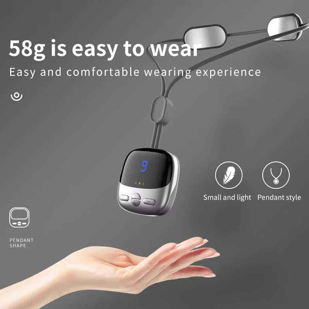 Mini Portable Neck Massager with Heat – 4 Modes 15 Levels Neck Massager Qst