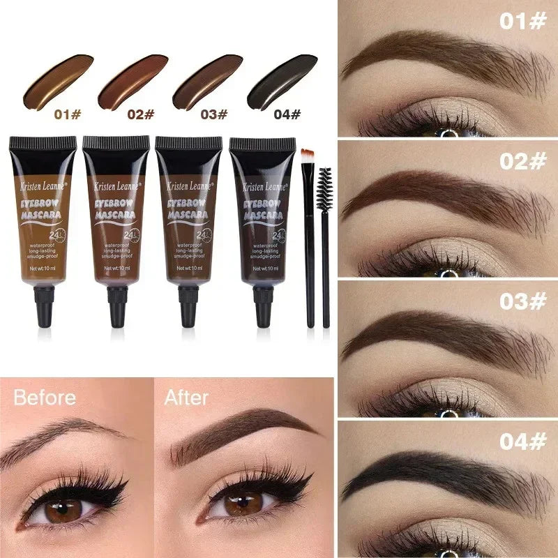 Waterproof Liquid Eyebrow Tint Cream | 4 Colors – Qme Eyebrow Tint Cream Qme